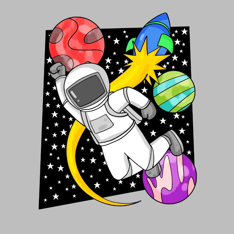 Motif d’astronaute dans l’espace