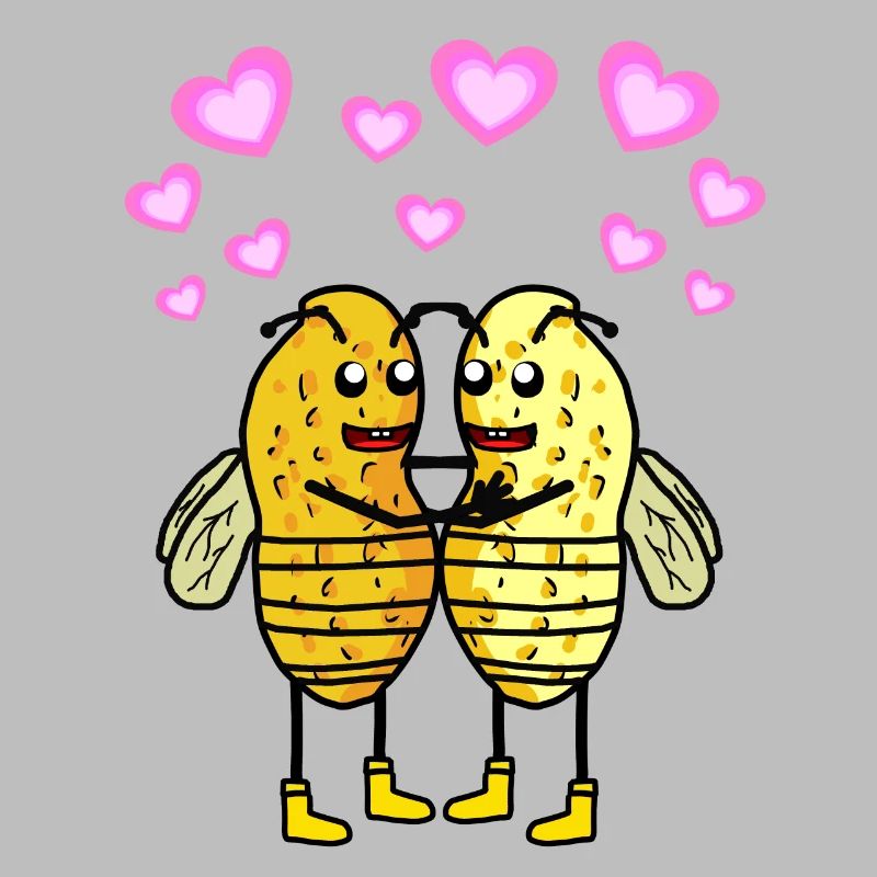 Peanut Bees Bumblebees Insects Nut Peanuts