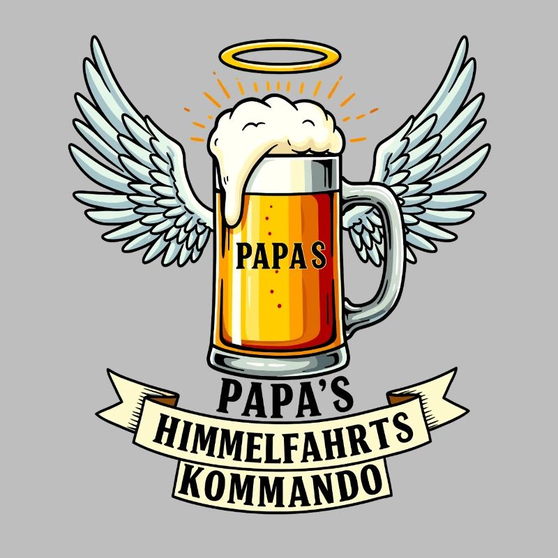 Papas Himmelfahrtskommando - Vatertags Bier Design