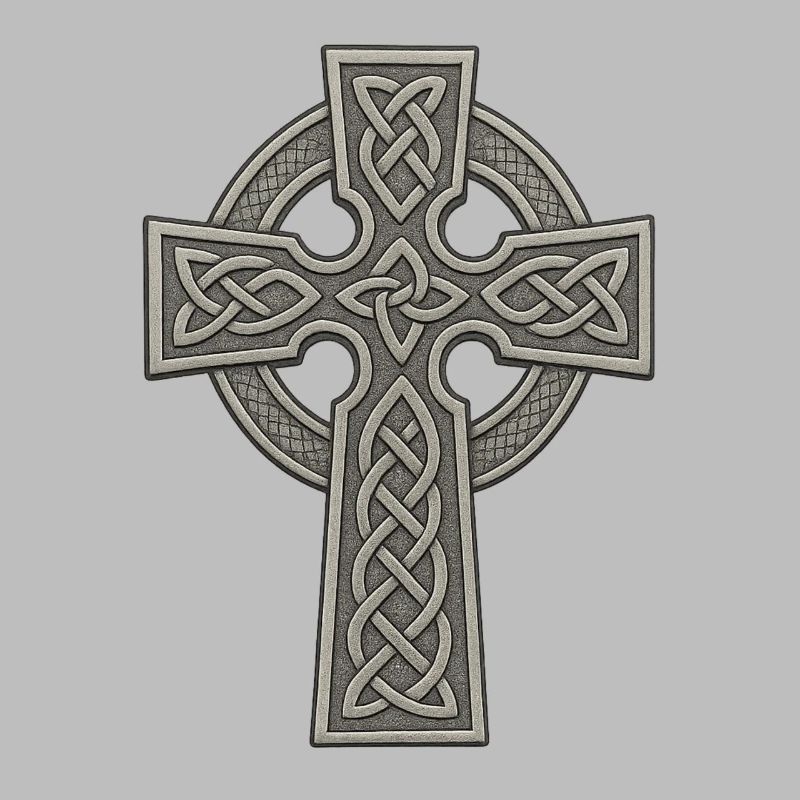 Celtic Cross with Knot Pattern