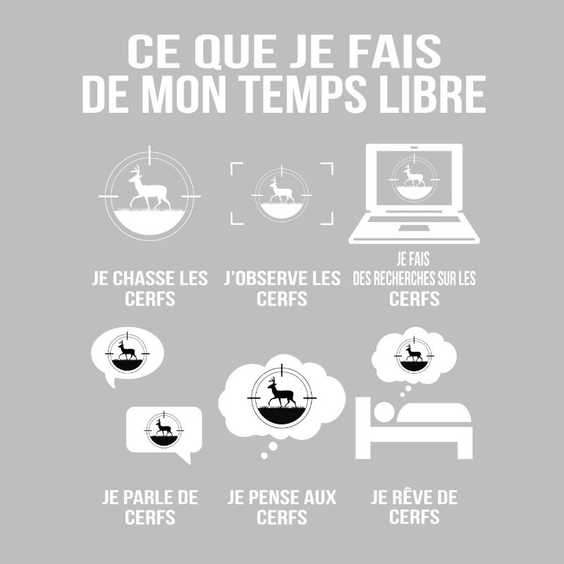 Ce que je fais de mon temps libre humour chasseur