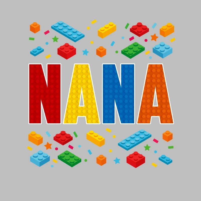 Nana brique constructeur grand-mère créative amant de blocs