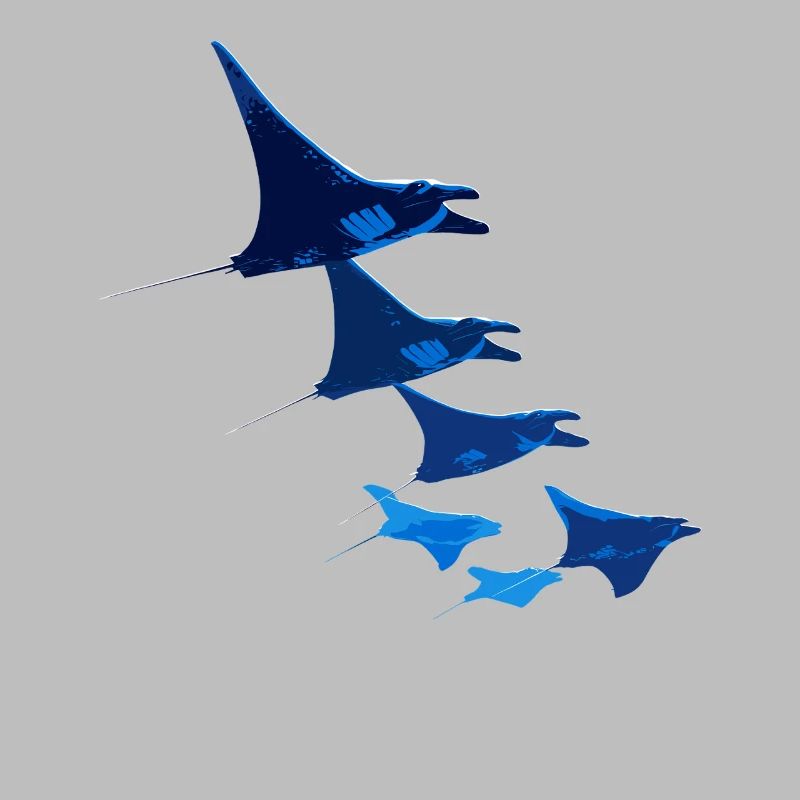 Manta Ray, Devil Ray, Stingray, Diver