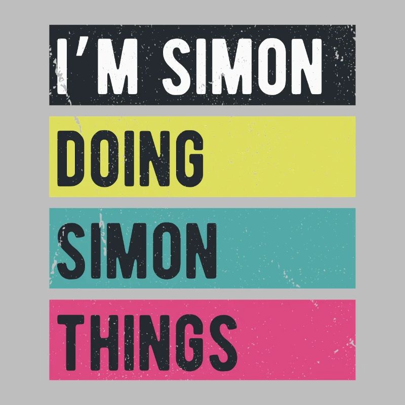 I’m Simon Doing Simon Things Retro Colors