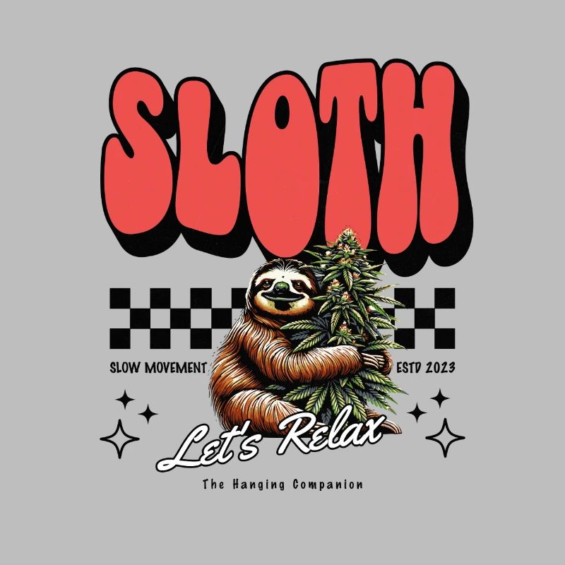 Sloth Relax – Chill Pattern Cannabis défectueux