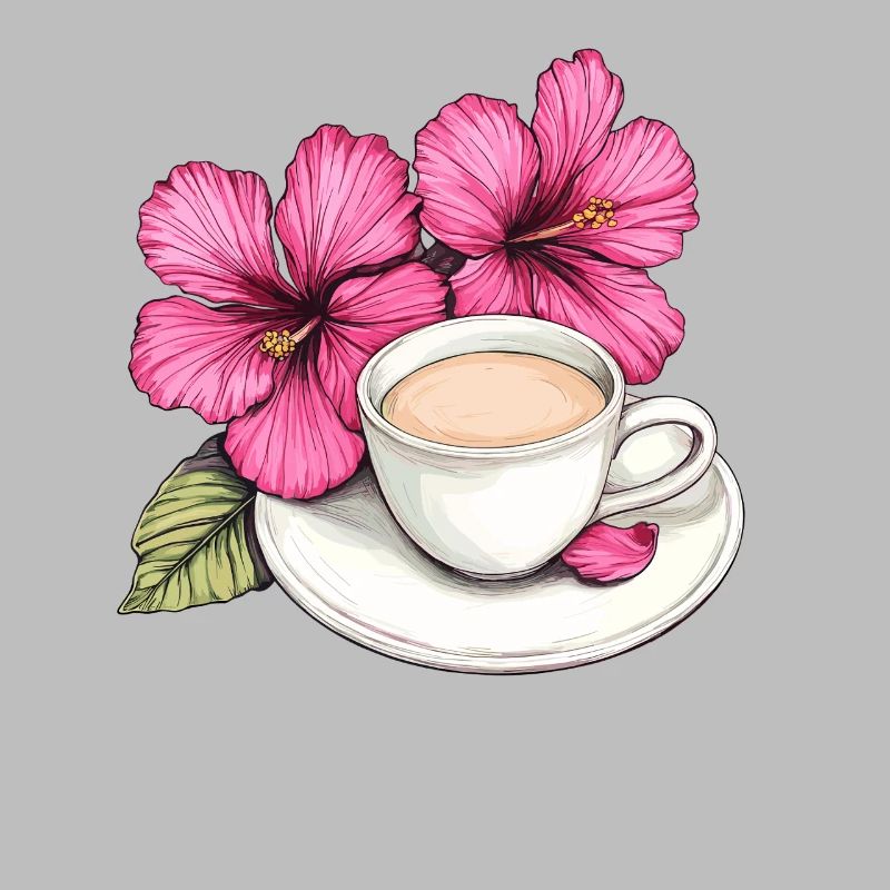 Hibiskus Kaffeetasse Impression