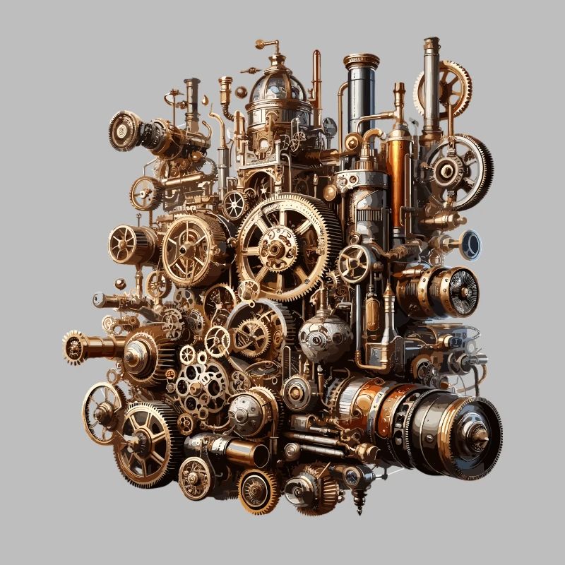 Steampunk Gearwerk Koloss