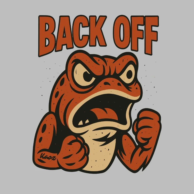 Back Off Angry Frog Patch
