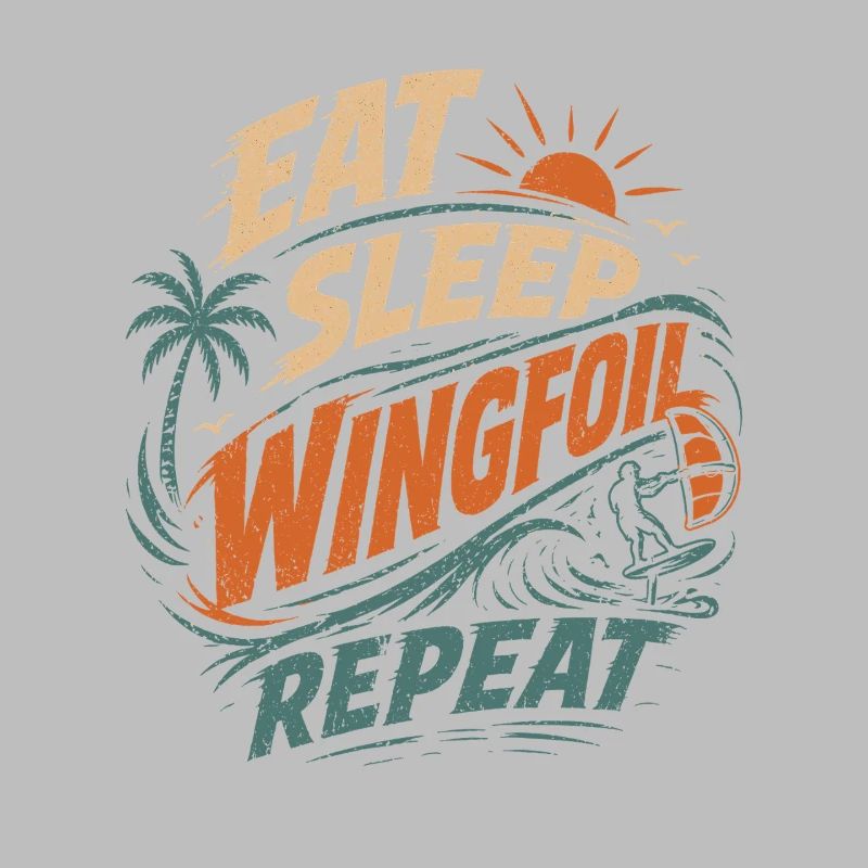 Manger Dormir Wingfoil Répéter Surf Design