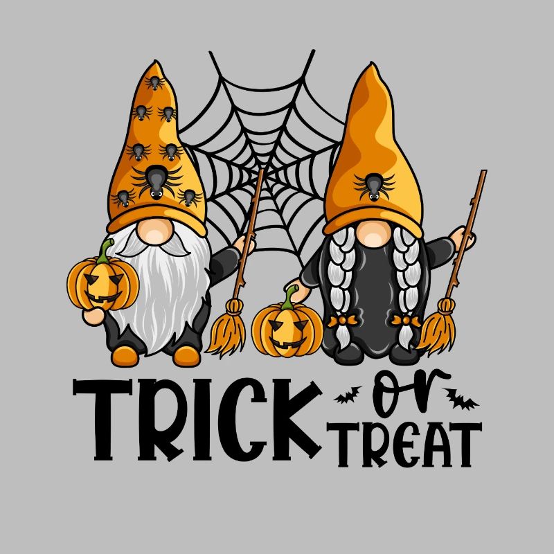 Halloween-Gnome zum Süßes-oder-Saures-Treffen