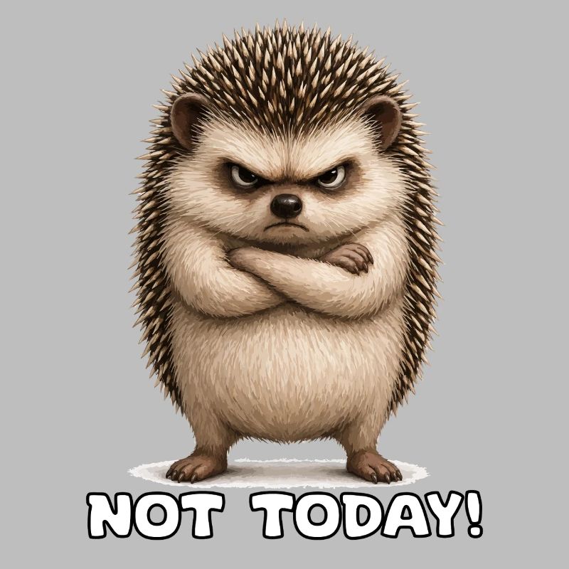 Not today hedgehogs with spines