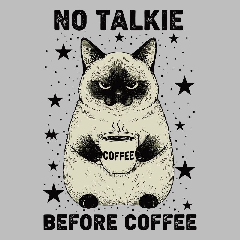 Pas de conversation devant un chat amateur de café