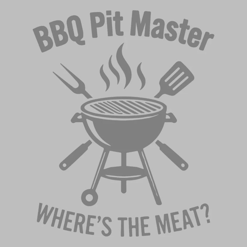 BBQ PIT MASTER WHERE'S THE MEAT Grill Graphic