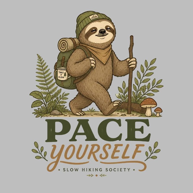 Pace Yourself Sloth Hiking