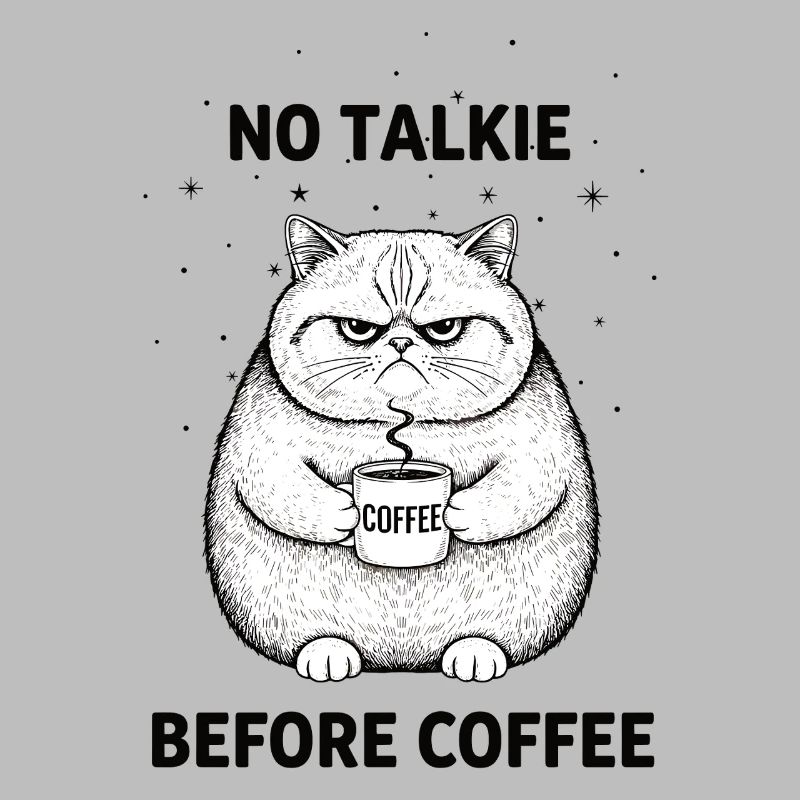 Pas de conversation devant un chat amateur de café