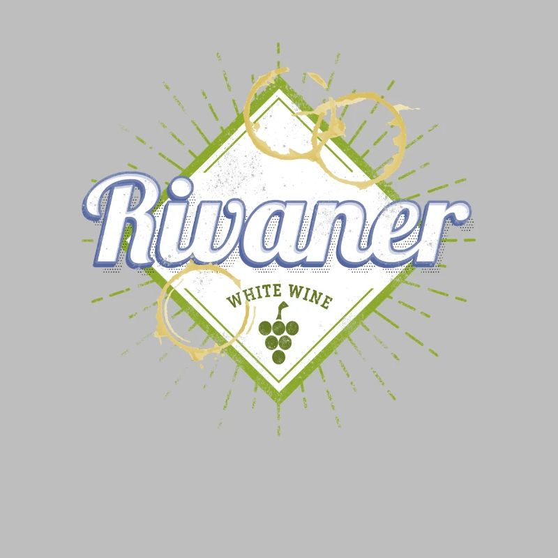 Rivaner Vine Vintage Wine Drinker and Winemaker Design