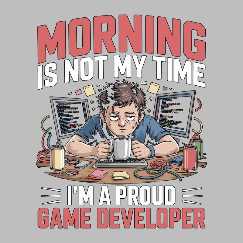 Game Developer Morning n’est pas mon temps Coder de jeux