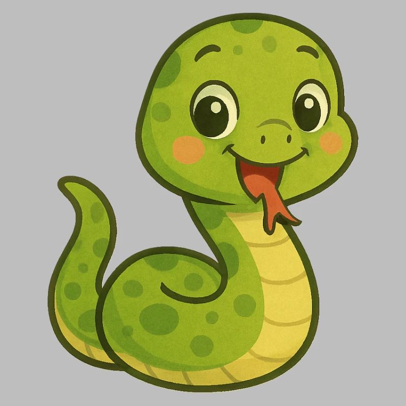 Snake with a friendly face