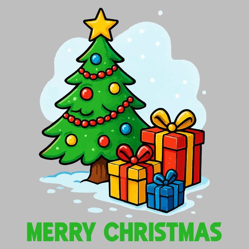 Weihnachtsbaum mit Geschenken