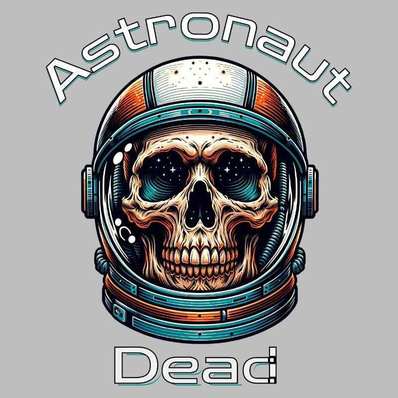 Crâne d’astronaute dans l’espace