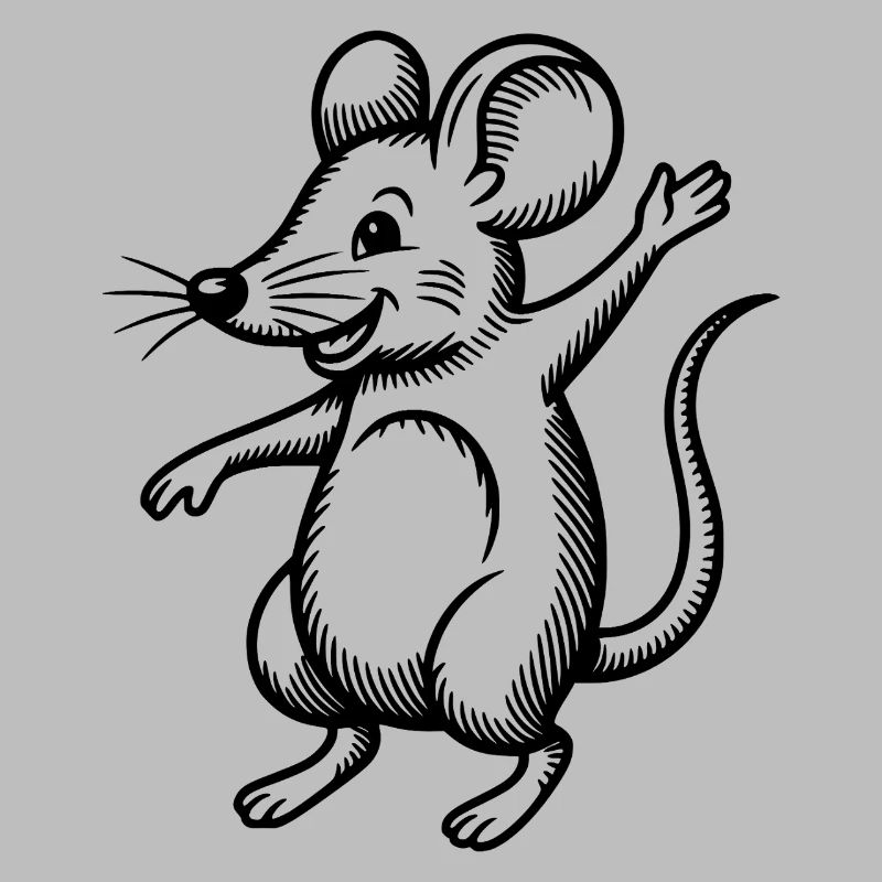 Mouse Dancing Jumping Laughing Jumping Waving Celebrating