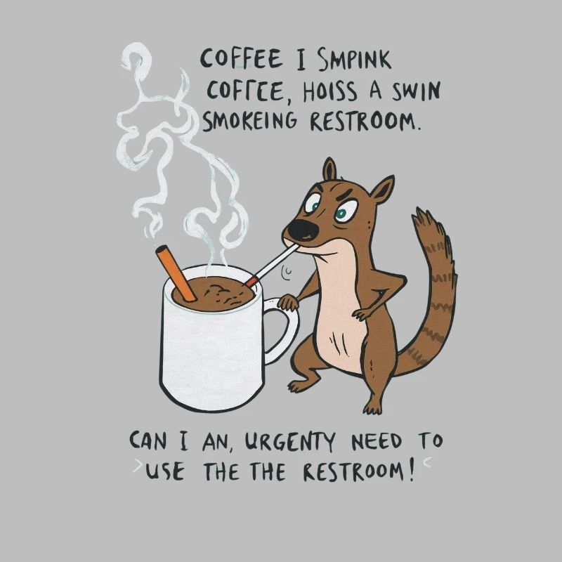 Kaffee Notfall Beutier Eichhörnchen Kippe 