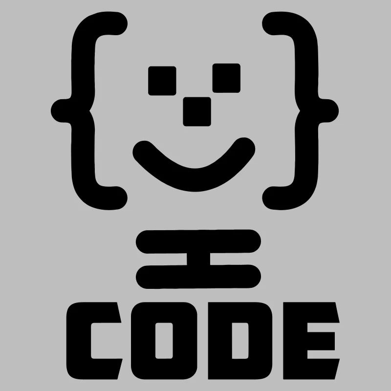 Logo du code du programmeur principal avec texte CODE
