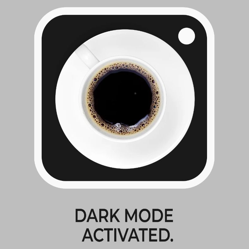 Mode sombre activé sur le Coffee Nerd