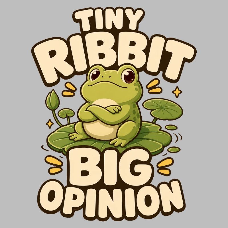 Tiny Ribbit Big Opinion Frog