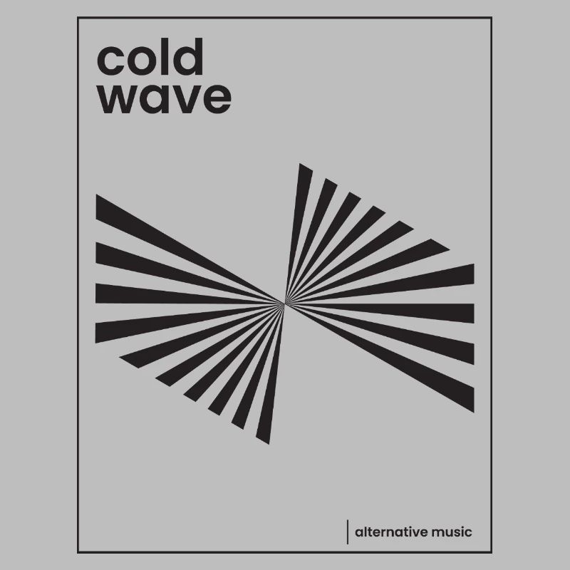 Conception d’affiche de musique Cold Wave