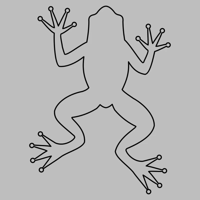 Frog toad tree frog silhouette