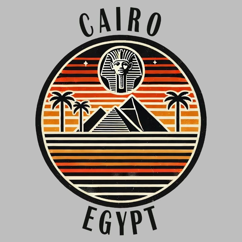 Conception de la pyramide du Caire en Égypte