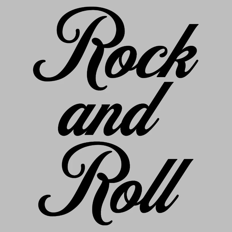 Conception de logo de typographie cursive Rock and Roll