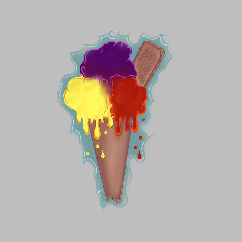 Regenbogen Eis 
