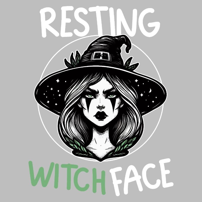 Witch Face at Rest Illustration