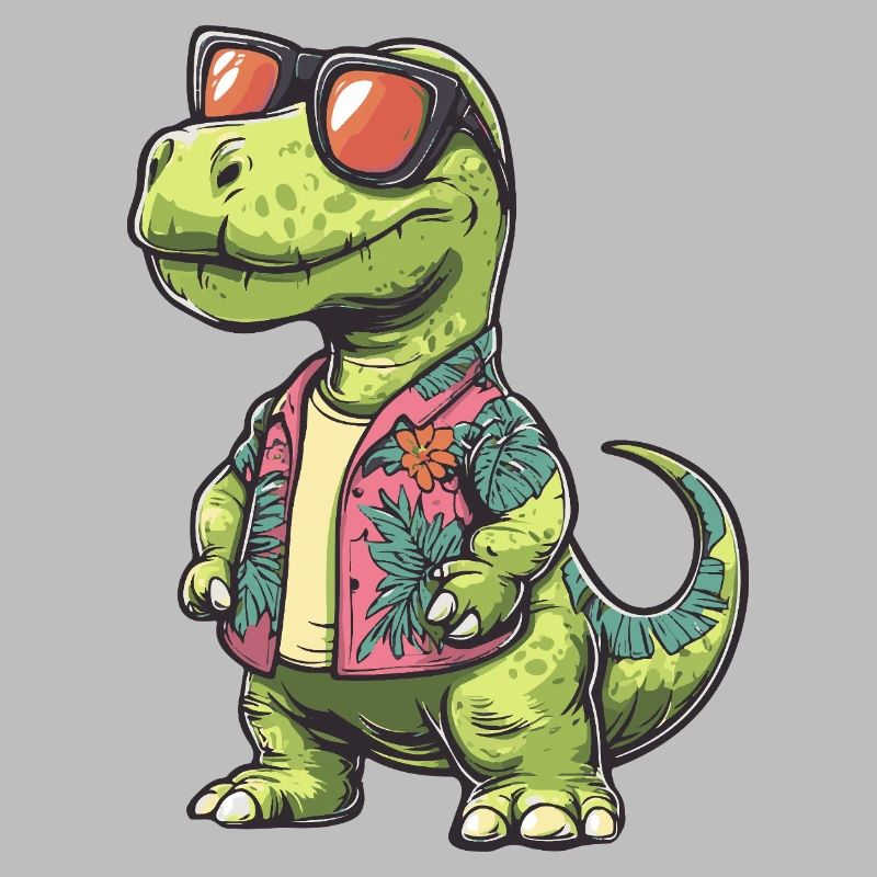 Dinosaur Brontosaurus Comic Vacation