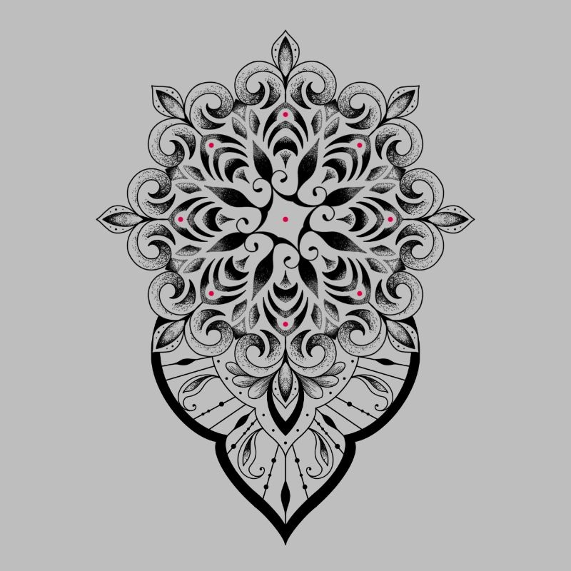 Mandala graphique dot work