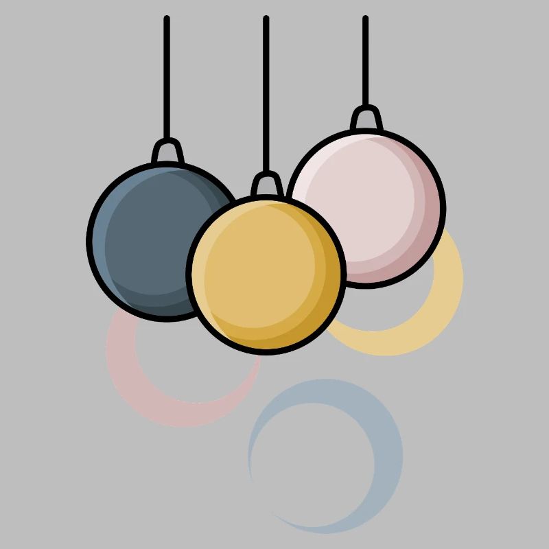 Moderne Weihnachtskugeln