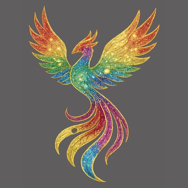 Rainbow Phoenix Spark Splendor