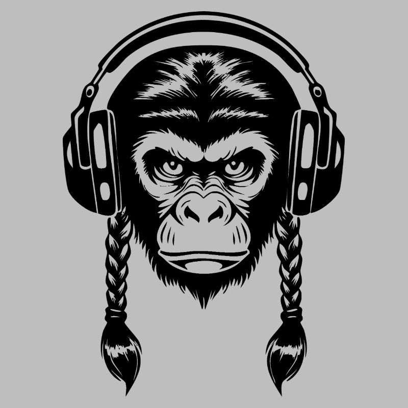 Electro Monkey Head Synth Wave Edition Shirt