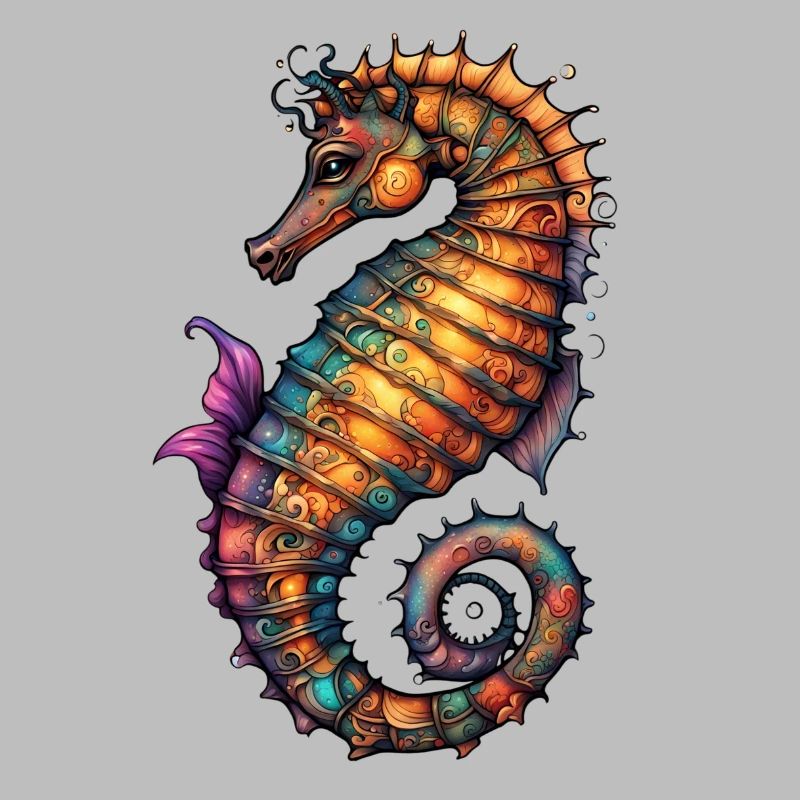 Ornamentseepferdchen Farbmeer
