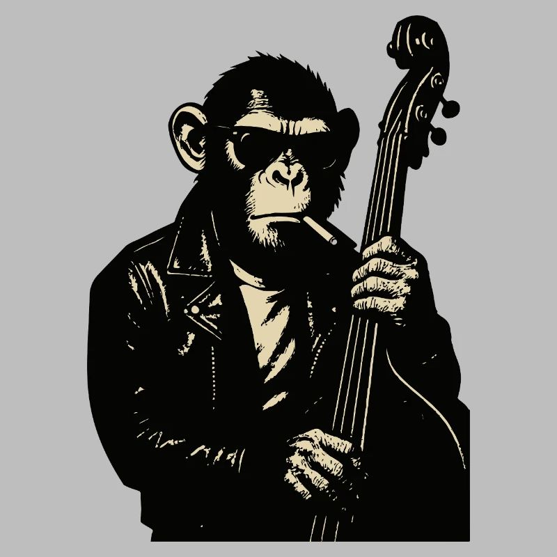 Monkey Rocker Basse en cuir