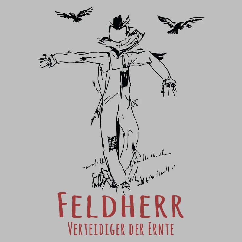 Feldherr Vogelscheuche Lustiger Ernte Spruch