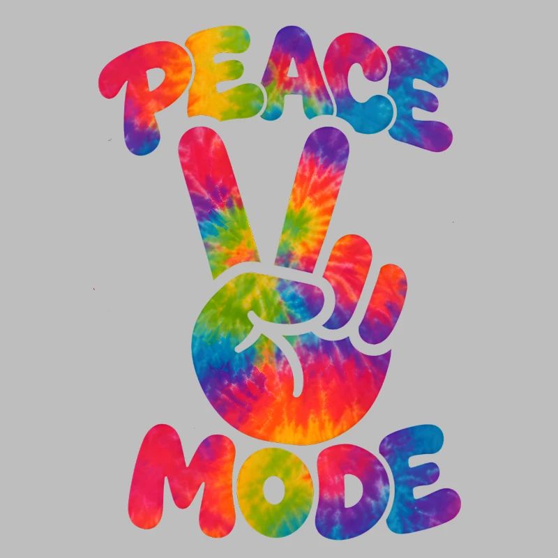 PEACE MODE – Psychedelic Retro Style mit Neon Vibe
