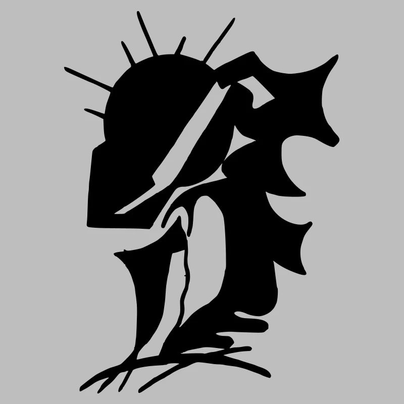 Schwarze Stille Minimaldesign