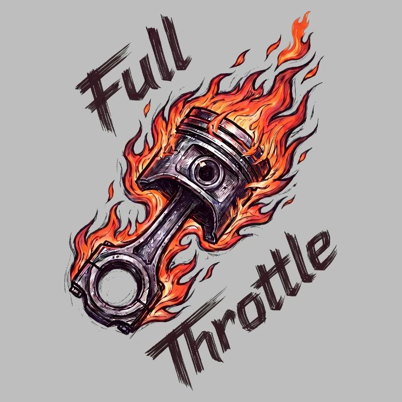 Piston à pleine accélération