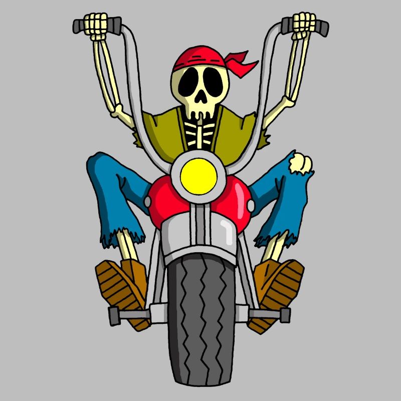 Biker skeleton