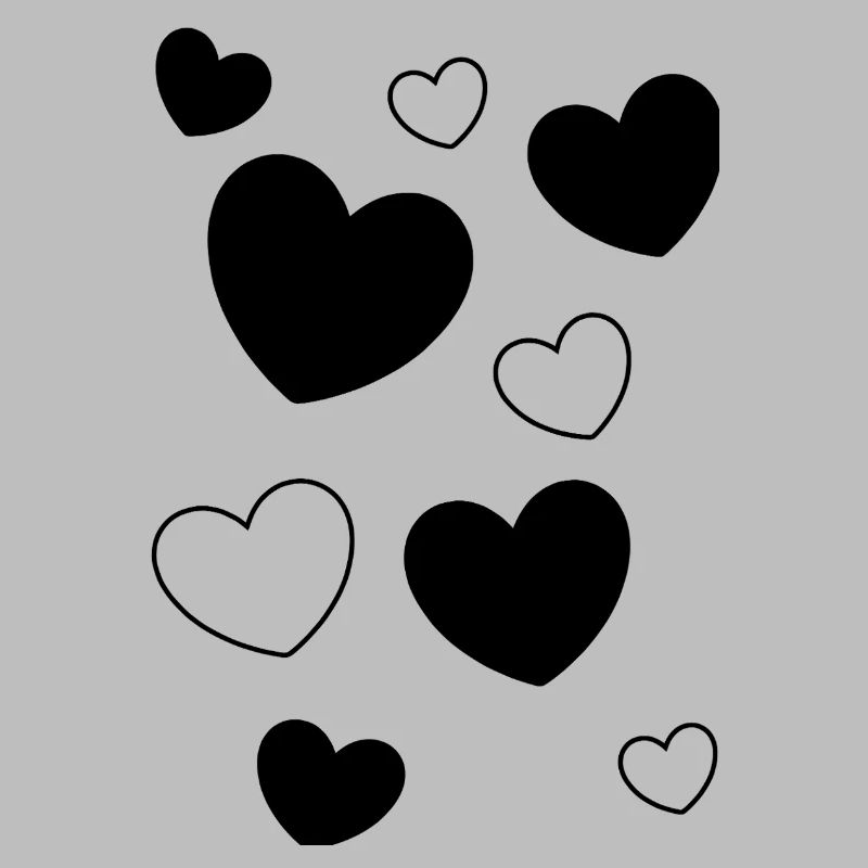 Heart Black Black Heart Pattern Heart Pattern