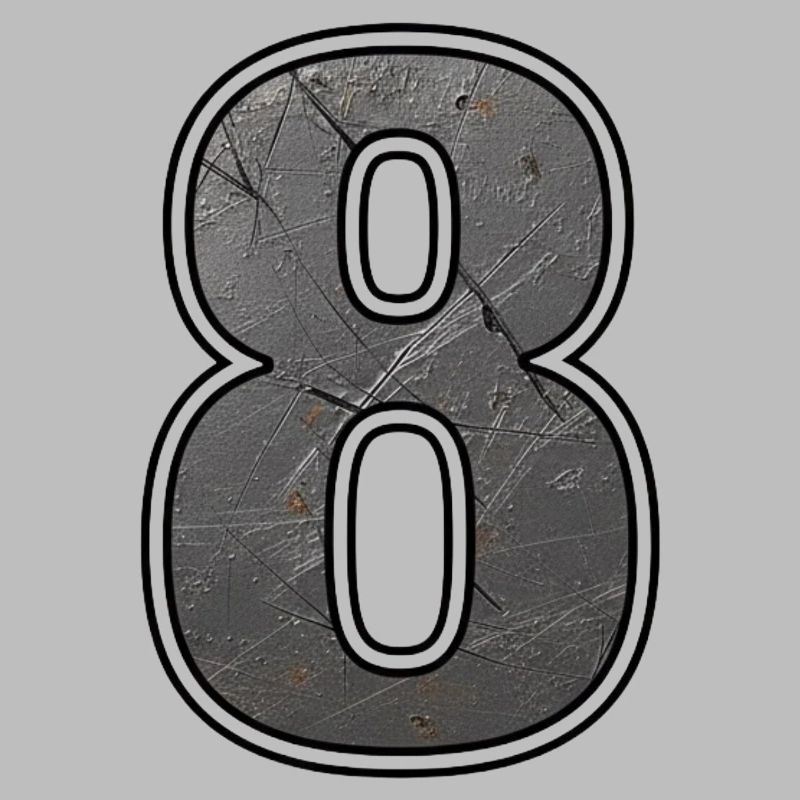 Weathered Eight Metal Texture