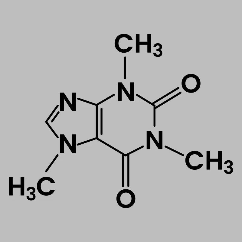 Coffee Chemical Structure Caffeine